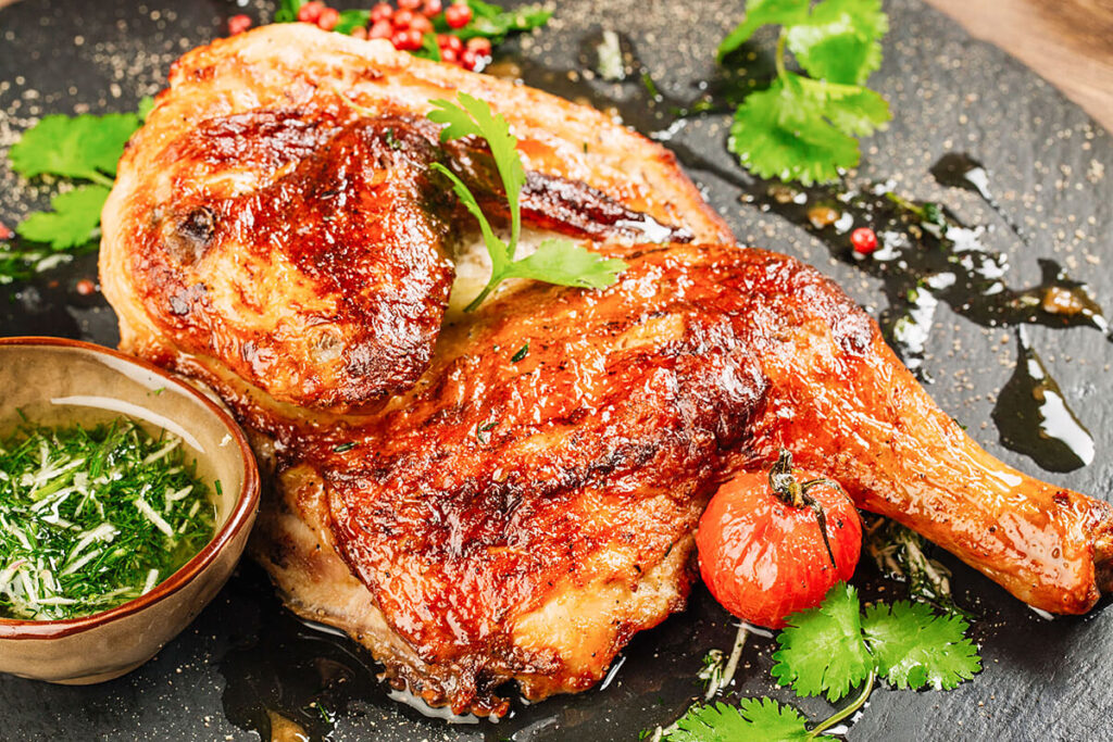 Steam Chicken With Mushroom